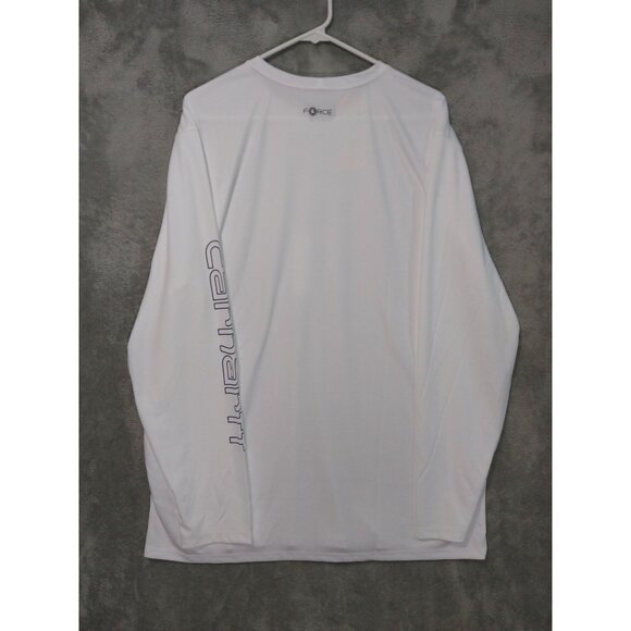 Carhartt Shirt Mens XL White Force Relaxed Fit Long Sleeve Sun Defender - Picture 2 of 10